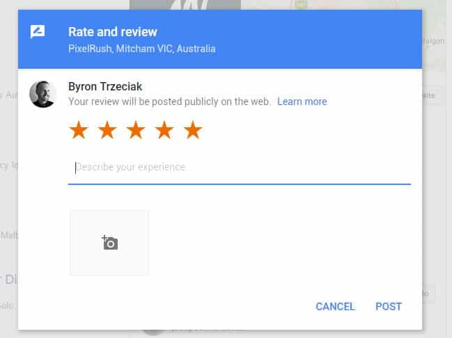 5 star Google My Business Reviews
